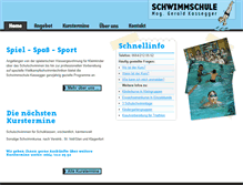 Tablet Screenshot of ichschwimme.at